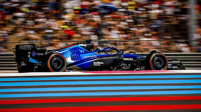 Alex Albon during the French Grand Prix weekend.